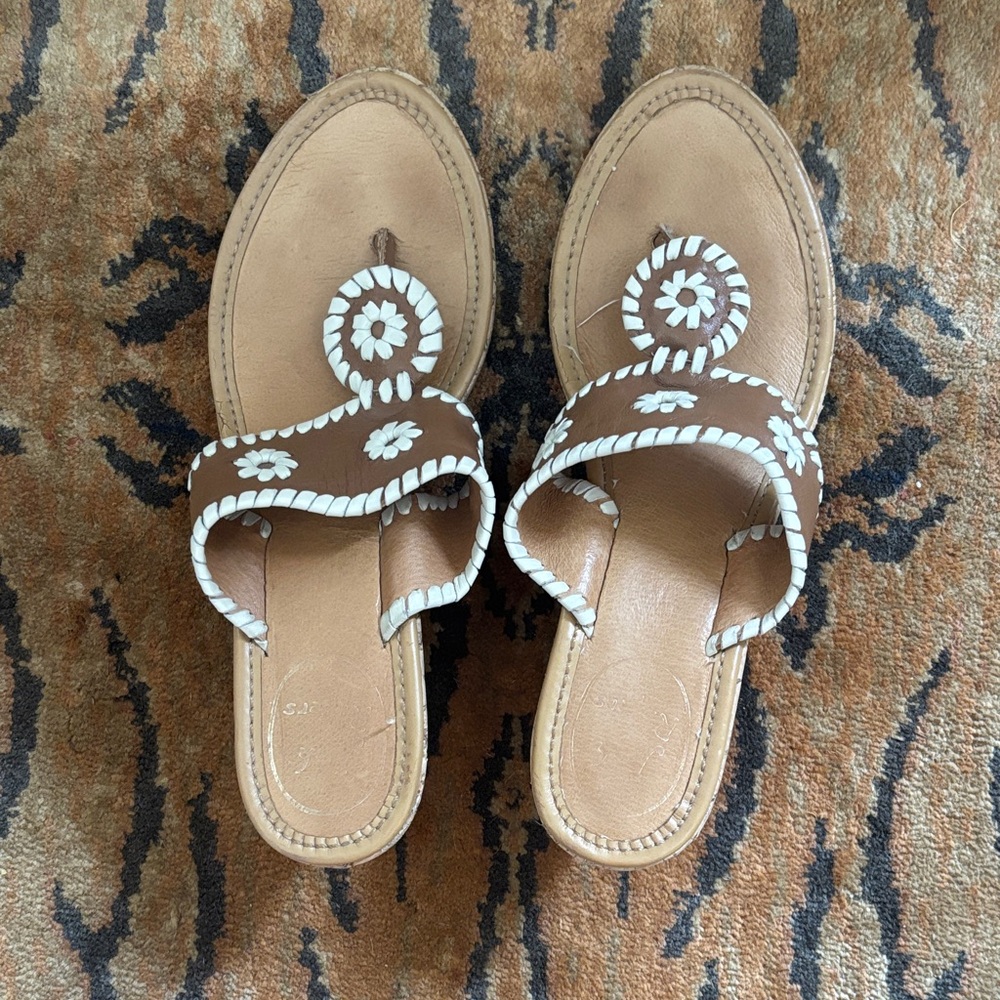 Jack Rogers wedge sandals 7.5